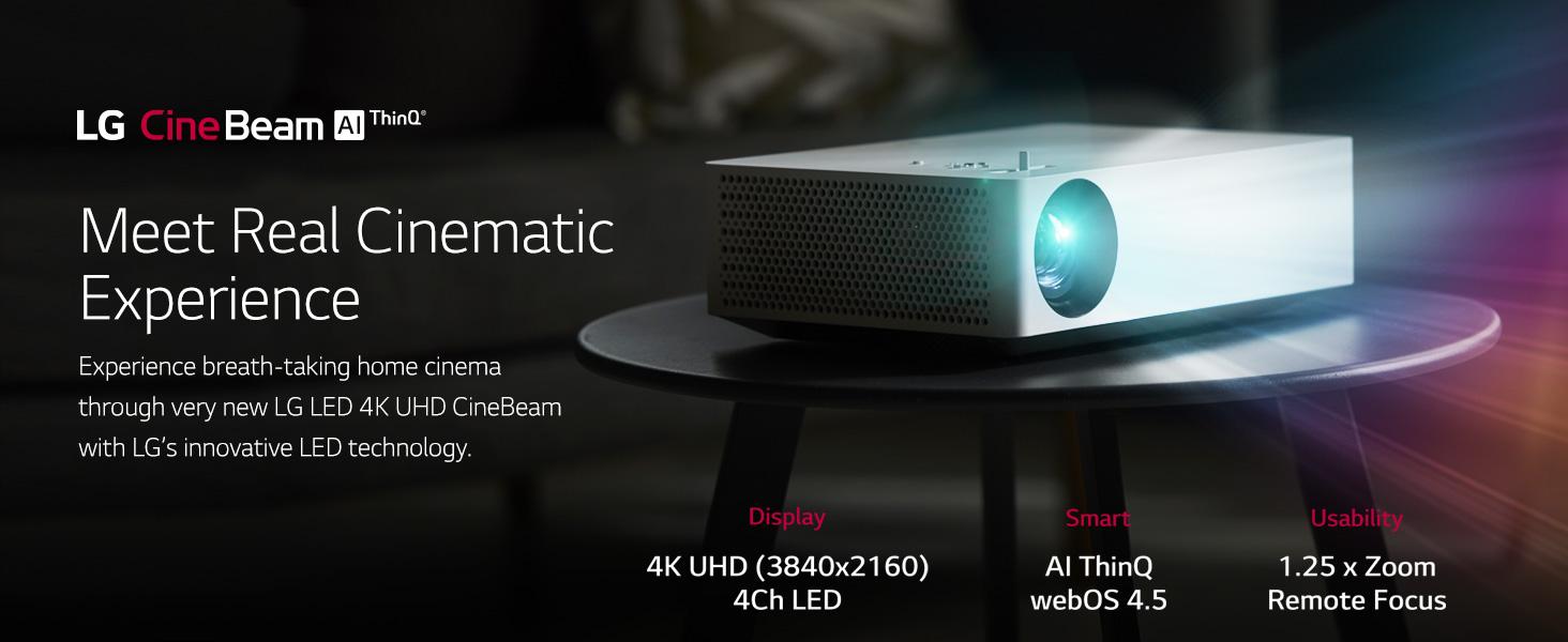 Amazon.com: LG CineBeam UHD 4K Projector HU70LA - DLP Home Theater